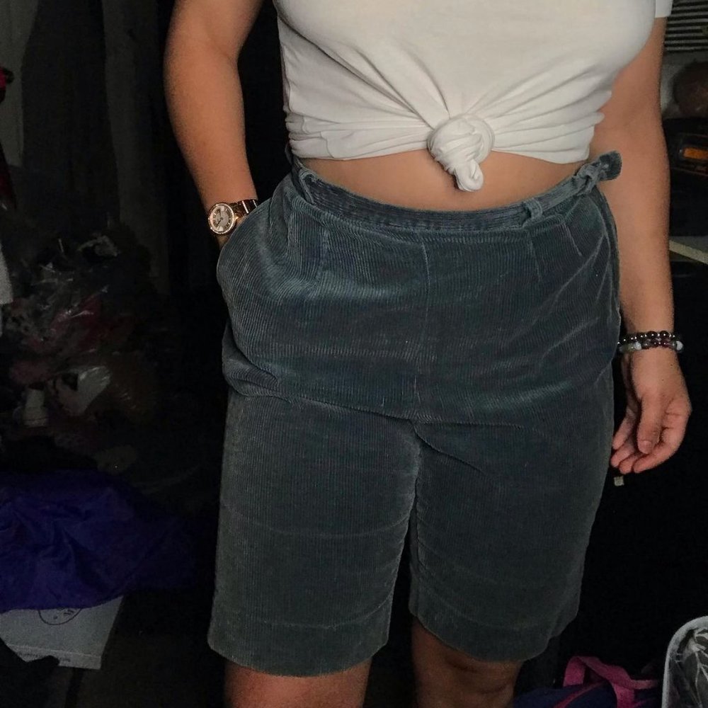 Comfy Teal Velvet Shorts
